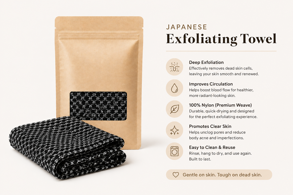 Black Exfoli Towel