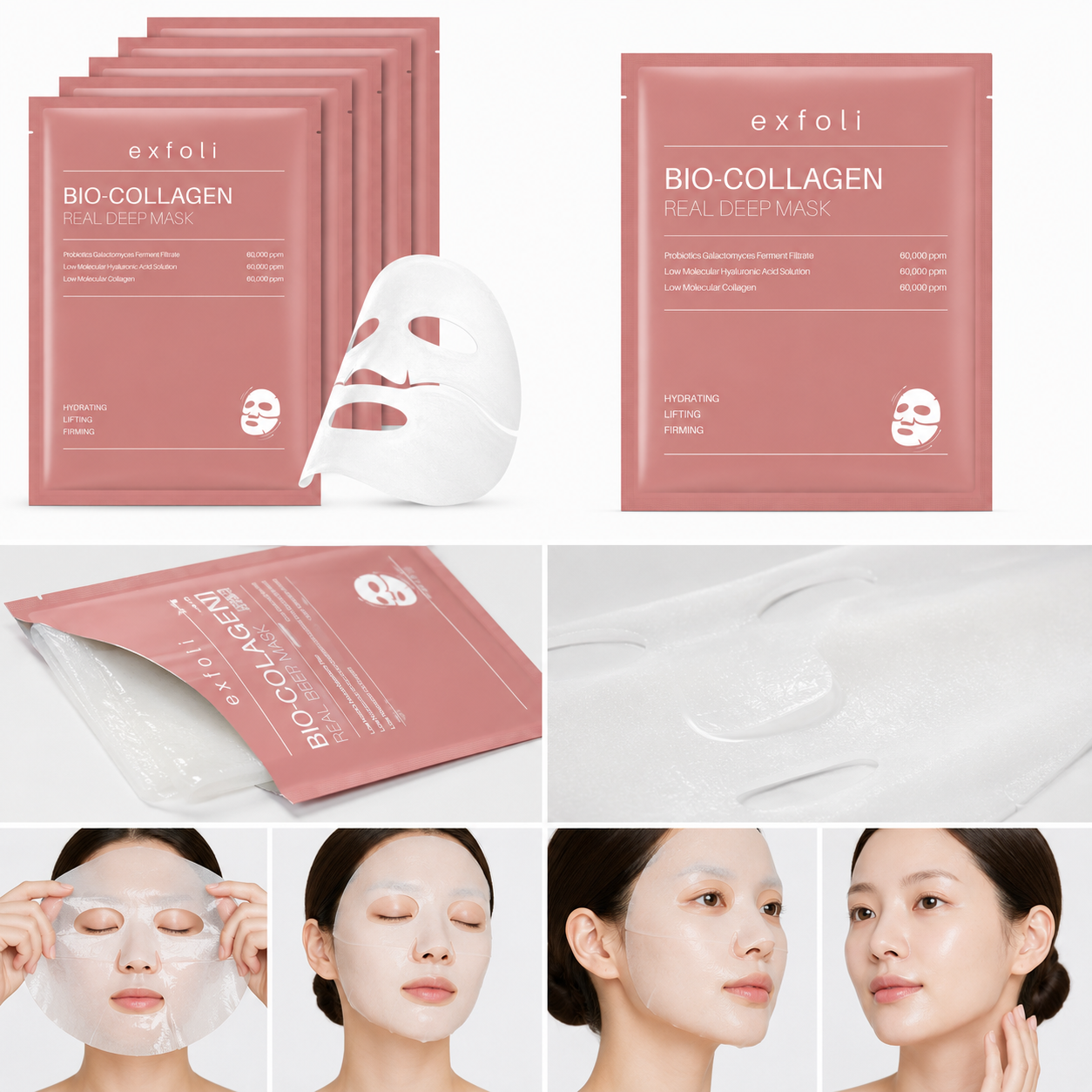 Collagen Lift & Glow Mask (4pack)